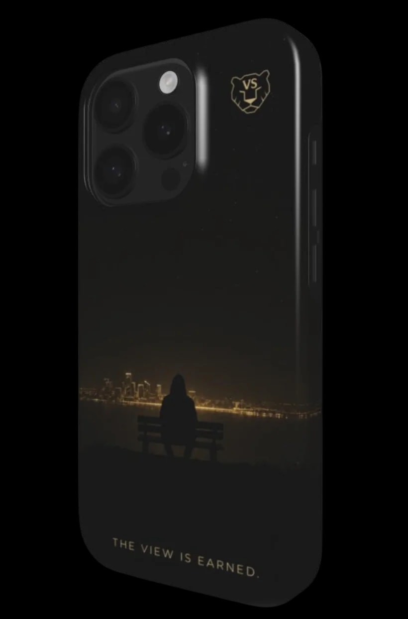 The View — premium phone case, 3D rendering